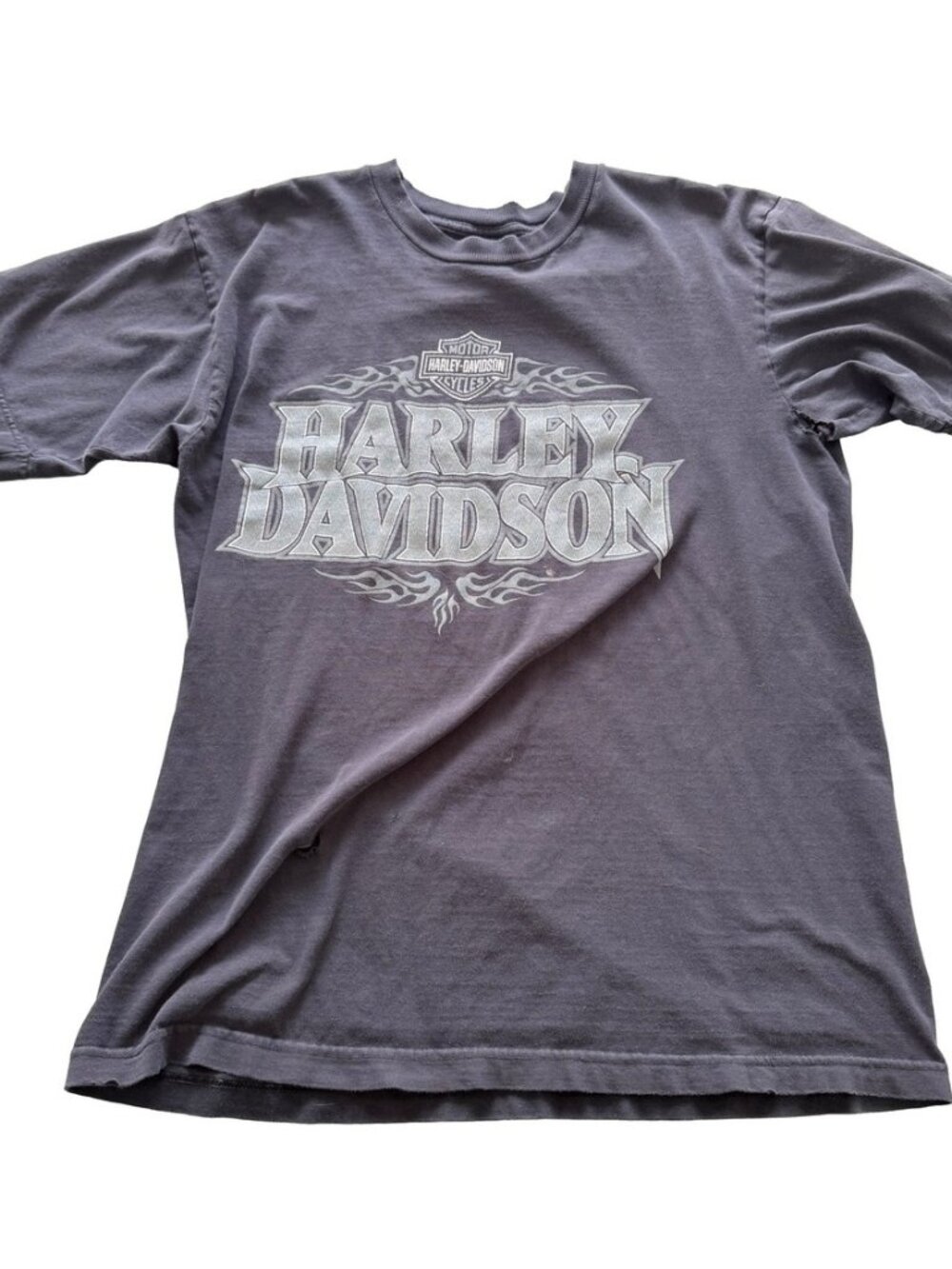 Harley Davidson Steve Drane Victoria BC Canada Vintage Distressed T-Shirt Black